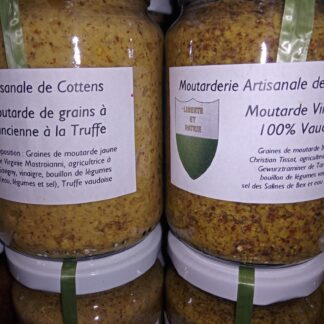 Moutarde de grain à l'ancienne à la truffe